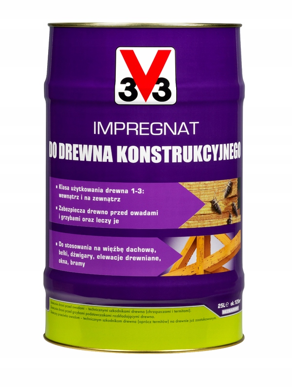 Impregnácia na stavebné drevo, 25 l, bezfarebná